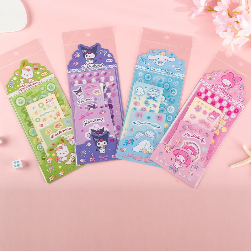 Набор стикеров Sanrio, милые Мультяшные декоративные Стикеры, Канцтовары для учеников и школы
Набор стикеров Sanrio, милые Мультяшные декоративные Стикеры, Канцтовары для учеников и школы