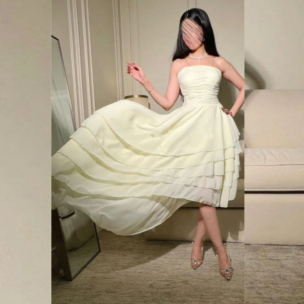 Customized Chiffon Tiered Pleat Asymmetrical Spaghetti Strap Midi Dresses Bespoke Occasion Simple Fashion
Customized Chiffon Tiered Pleat Asymmetrical Spaghetti Strap Midi Dresses Bespoke Occasion Simple Fashion