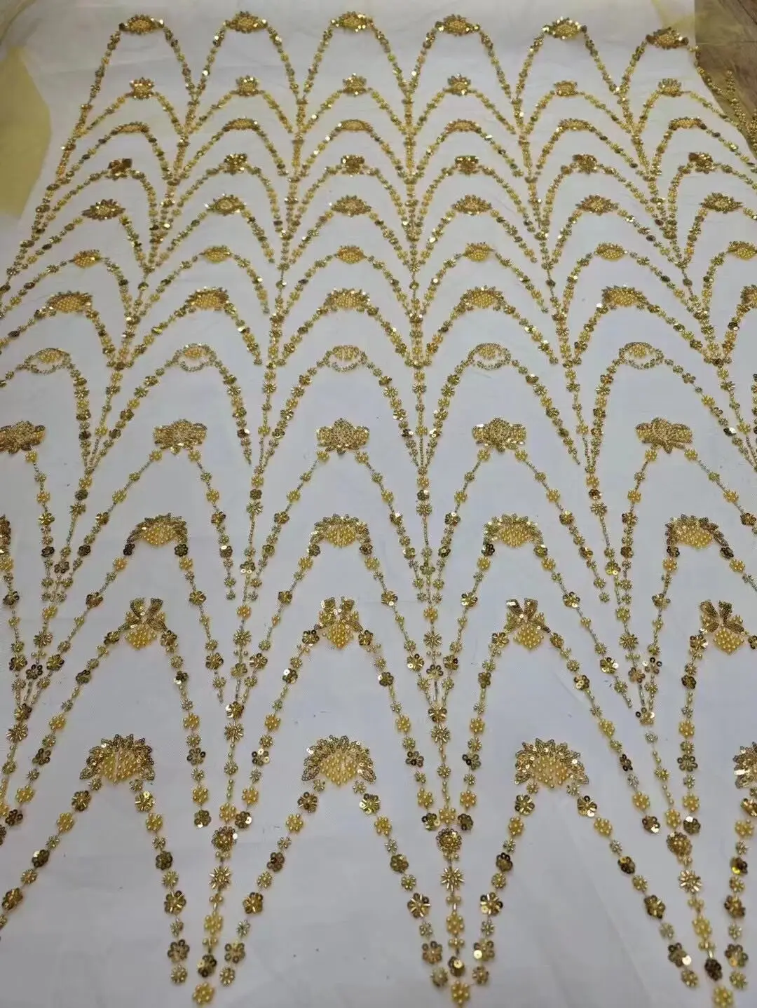 African Lace Fabric for Wedding Party, Nigerian Beads, Net Tulle, High Quality, SYJ-13085811
African Lace Fabric for Wedding Party, Nigerian Beads, Net Tulle, High Quality, SYJ-13085811