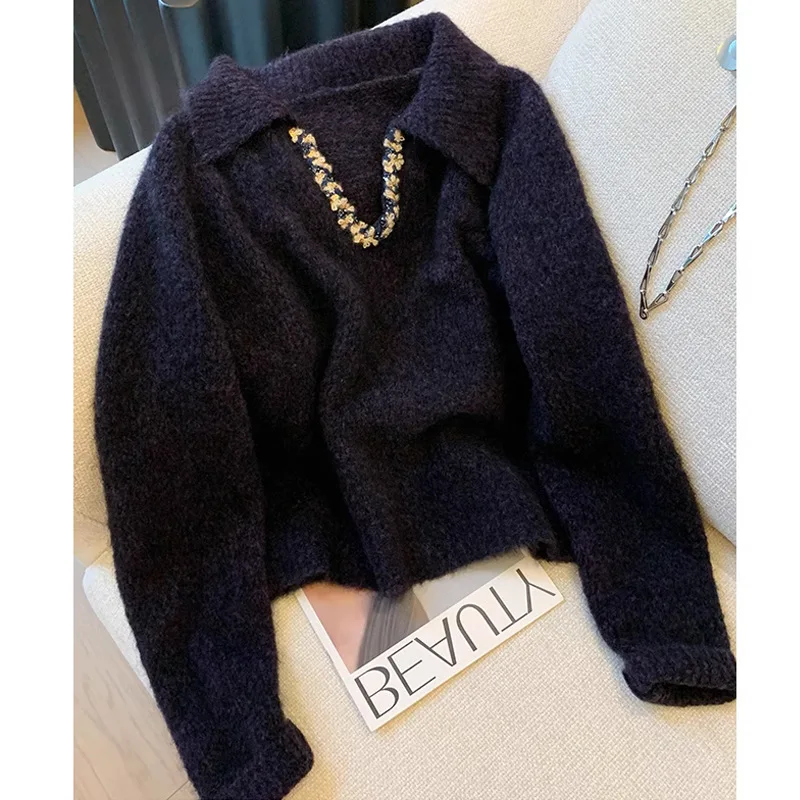 New Autumn Winter Fashion Korean Design Pullover O-Neck Tops Loose Casual Style Age Reducing Women's Sweaters
New Autumn Winter Fashion Korean Design Pullover O-Neck Tops Loose Casual Style Age Reducing Women's Sweaters