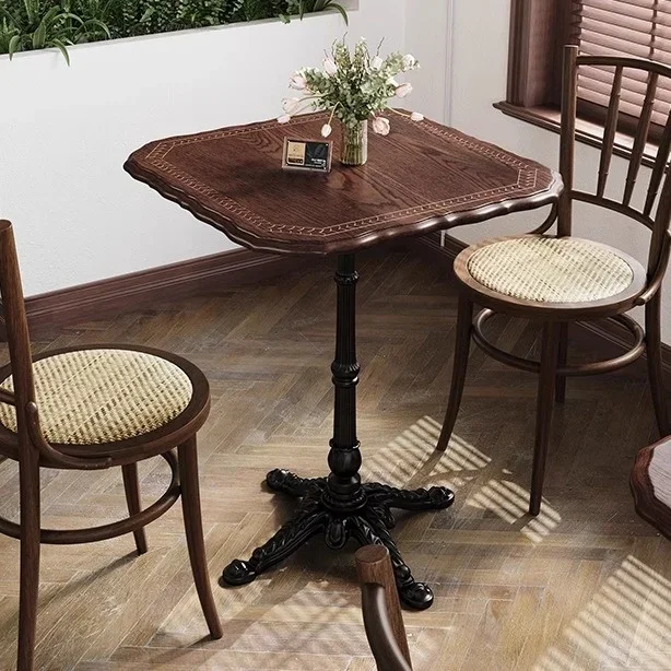 -Modern Retro Cafe Table Chair Combination Solid Wood Square Bistro Table Milk Tea Bakery Shop Restaurant Commercial Dining
-Modern Retro Cafe Table Chair Combination Solid Wood Square Bistro Table Milk Tea Bakery Shop Restaurant Commercial Dining