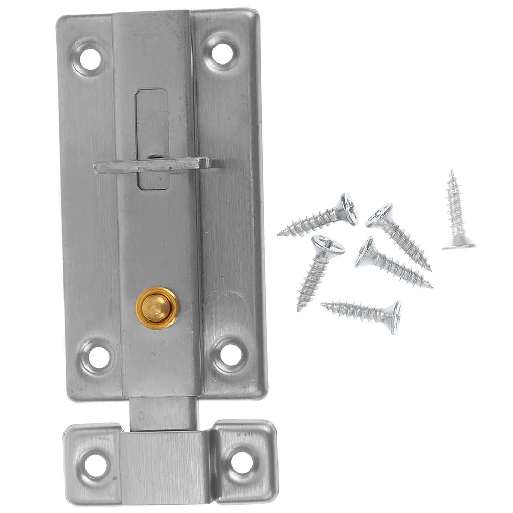 Steel Bathroom Door Lock Slide Bolt Locks For Inside Door Latch For Interior Gate Security With Padlock Hole Silver
Steel Bathroom Door Lock Slide Bolt Locks For Inside Door Latch For Interior Gate Security With Padlock Hole Silver