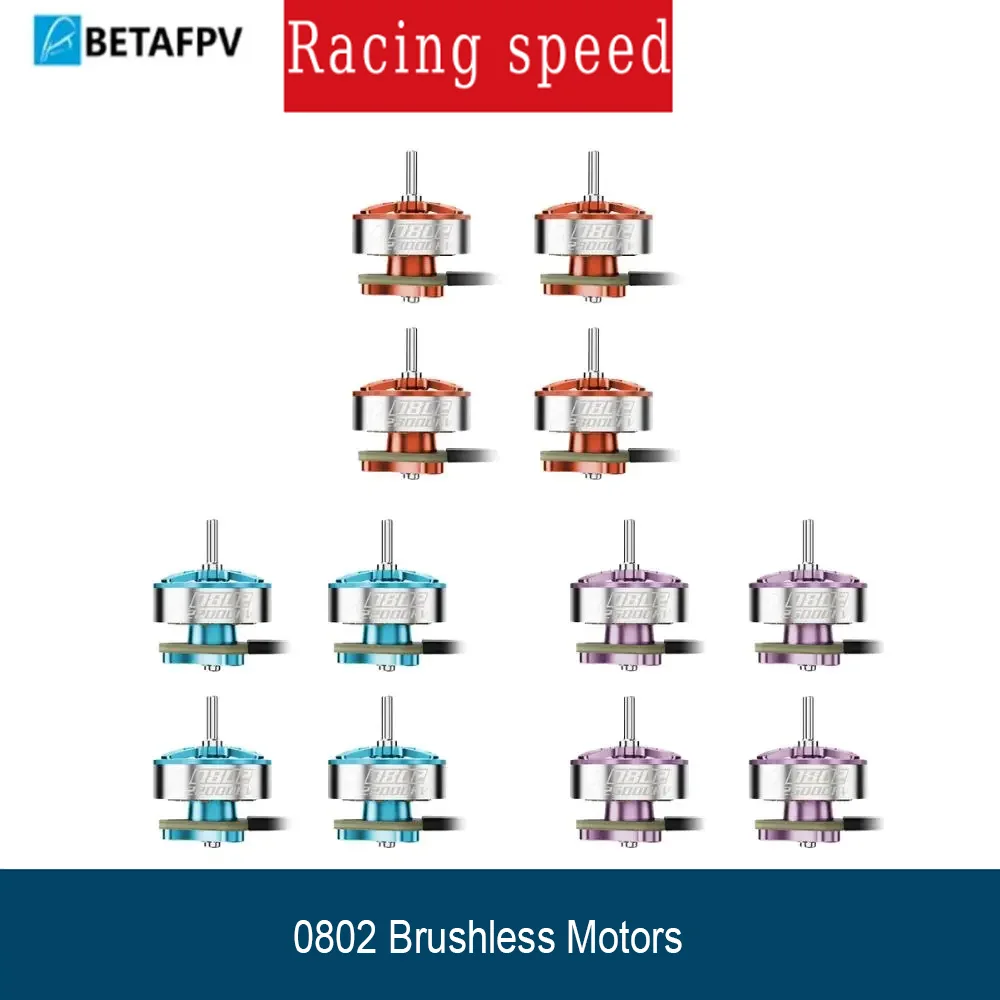 BETAFPV 0802 1S Brushless Motor 22000-28000KV 1.88g, 0.1mm Stator Core 1mm Shaft for Air75 II Meteor65 Tiny Whoop FPV Racing
BETAFPV 0802 1S Brushless Motor 22000-28000KV 1.88g, 0.1mm Stator Core 1mm Shaft for Air75 II Meteor65 Tiny Whoop FPV Racing