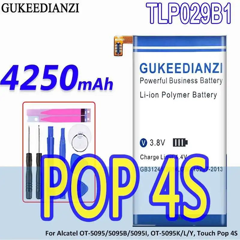 Mobile Phone Battery Tlp029b1 4250Mah For Alcatel OT-5095 5095B 5095I, OT-5095K L Y, Touch Pop 4S
Mobile Phone Battery Tlp029b1 4250Mah For Alcatel OT-5095 5095B 5095I, OT-5095K L Y, Touch Pop 4S