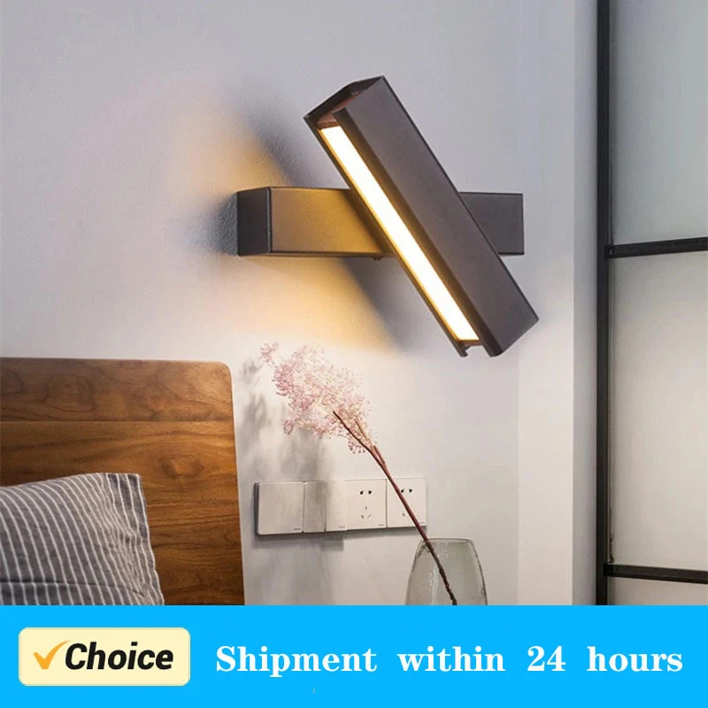 Nordic Led Wall Lamp 350 ° Rotatable Wall Lamp Modern Bedroom Living Room Black/white Wall Lamp Lighting Fixture
Nordic Led Wall Lamp 350 ° Rotatable Wall Lamp Modern Bedroom Living Room Black/white Wall Lamp Lighting Fixture