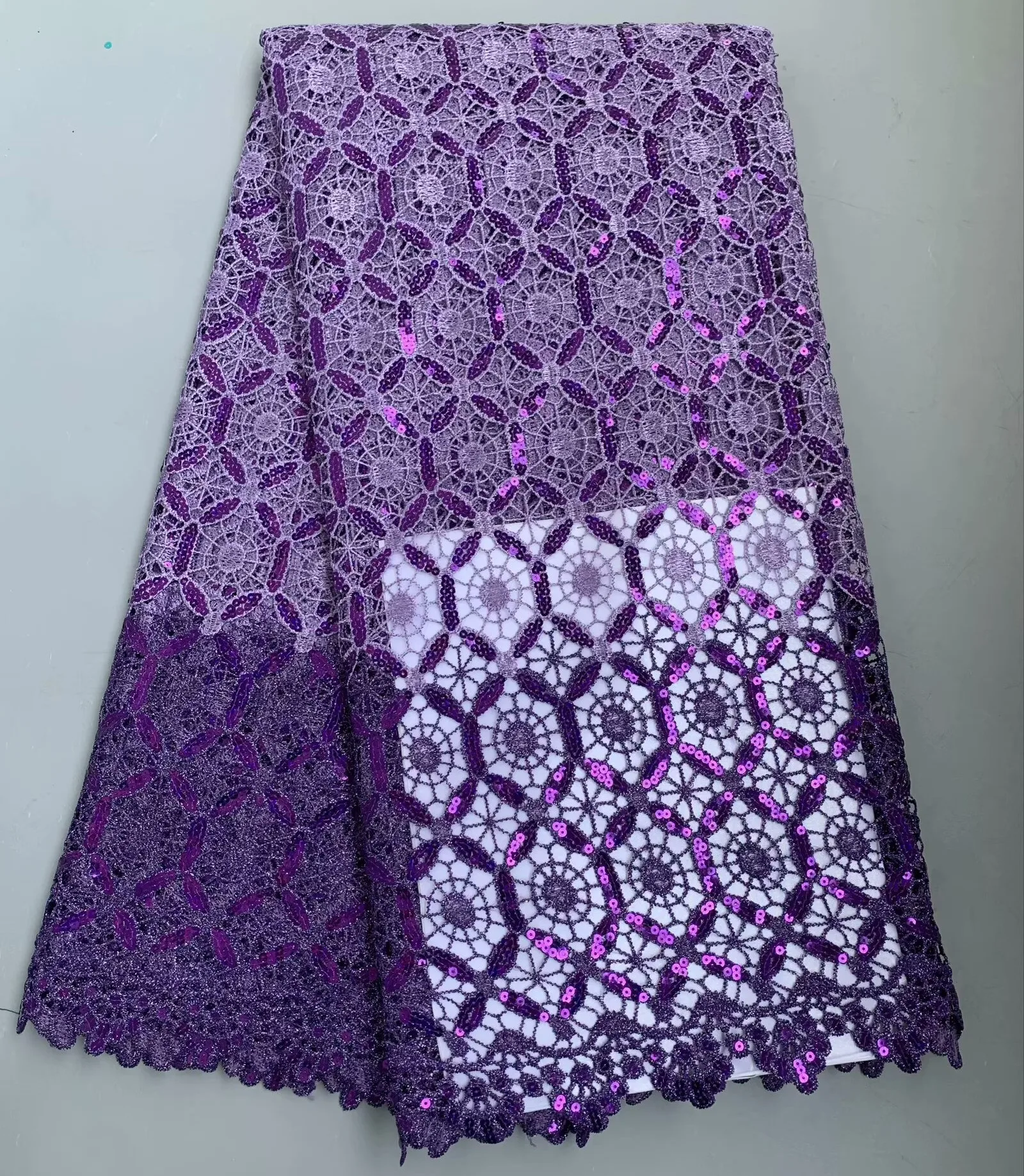 African Sequins Guipure Cord Lace Fabrics 2025 New Embroidery Water Soluble Lace For Women Wedding Dresses 5 Yards
African Sequins Guipure Cord Lace Fabrics 2025 New Embroidery Water Soluble Lace For Women Wedding Dresses 5 Yards