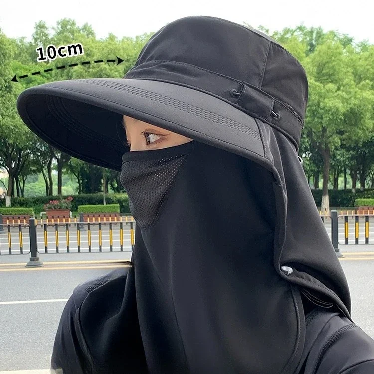 Полнонаправленная шляпа от солнца, дышащая маска для лица, защитная шляпа от солнца для шеи, УФ-защита, уличная Солнцезащитная шляпа, женская летняя 
Полнонаправленная шляпа от солнца, дышащая маска для лица, защитная шляпа от солнца для шеи, УФ-защита, уличная Солнцезащитная шляпа, женская летняя