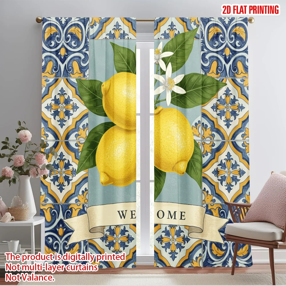 2pcs 2D flat printing Scene Curtain Lemon Branch Welcome Banner Polyester Without Electricity All Season Party & Holiday Decor
2pcs 2D flat printing Scene Curtain Lemon Branch Welcome Banner Polyester Without Electricity All Season Party & Holiday Decor