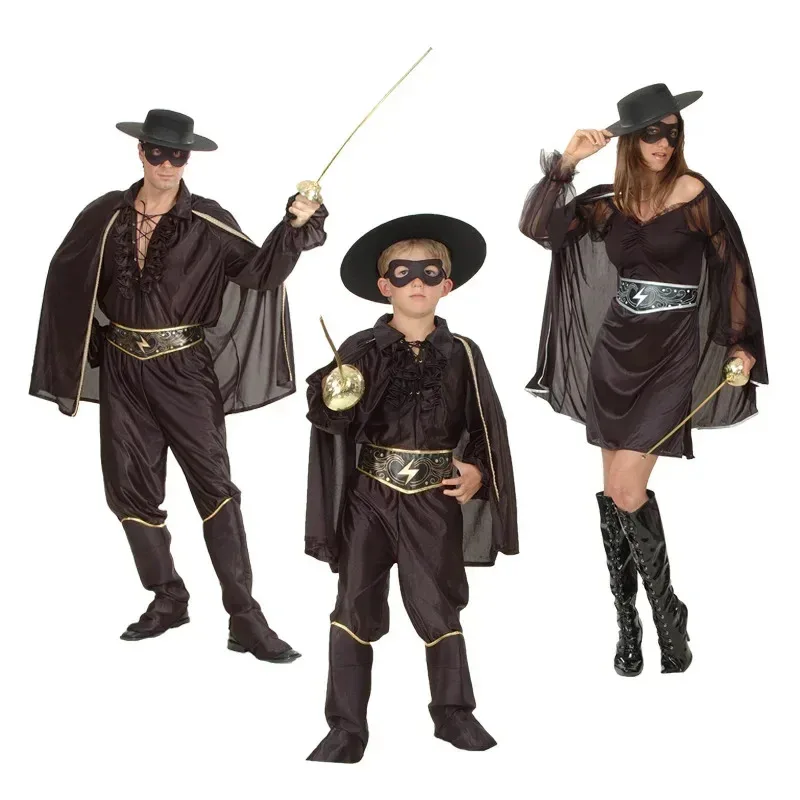 Children's Clothing Kids Halloween Mascot Zorro Cosplay Costume Cape Jacket Eye Mask Belt Trousers Shoe Cover Hat72b
Children's Clothing Kids Halloween Mascot Zorro Cosplay Costume Cape Jacket Eye Mask Belt Trousers Shoe Cover Hat72b