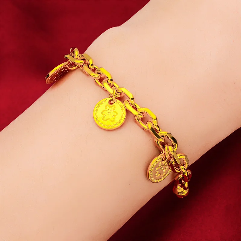 Ins Beauty Gold Bracelet! 24K Gold AU999 Women's, Hollow Geometric Light-Transmitting, Adjustable Lobster Clasp, Stacking Unique
Ins Beauty Gold Bracelet! 24K Gold AU999 Women's, Hollow Geometric Light-Transmitting, Adjustable Lobster Clasp, Stacking Unique