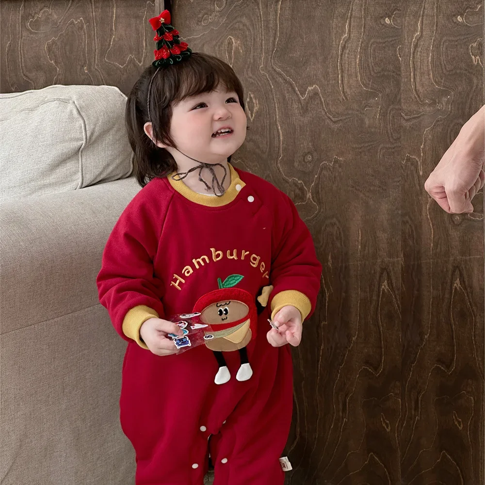Girls Pants 2024 Winter New Childrens Wear Girls Baby Foreign Style Cartoon Burger Thick Warm Jumpsuit Casual Simple Daily
Girls Pants 2024 Winter New Childrens Wear Girls Baby Foreign Style Cartoon Burger Thick Warm Jumpsuit Casual Simple Daily