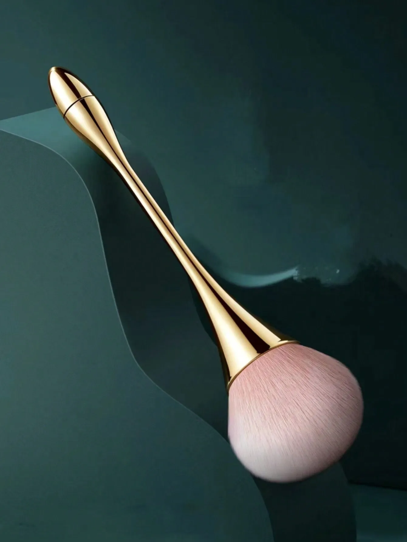 1pc Large Round Head Foundation Brush - Professional Synthetic Fiber Makeup Brush, Black Handle With Golden Ferrule, For Flawless Contouring & Foundation Application, Suitable For All Light Beige Types, Foundation Tool| Elegant Golden Accents| Dense Brist
1pc Large Round Head Foundation Brush - Professional Synthetic Fiber Makeup Brush, Black Handle With Golden Ferrule, For Flawless Contouring & Foundation Application, Suitable For All Light Beige Types, Foundation Tool| Elegant Golden Accents| Dense Brist