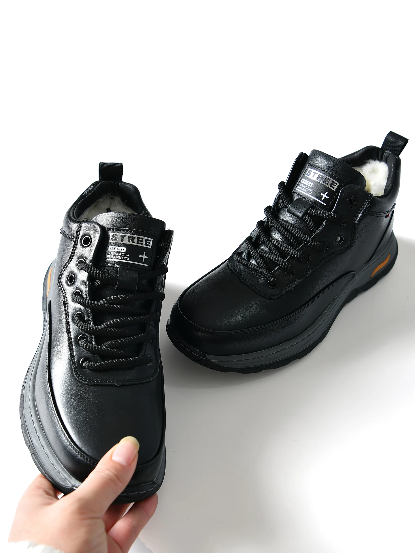 Warmth Wool Top Layer Cowhide Men's Casual Shoes Sporty Low Cut Flat Bottom Rubber Sole round Toe Winter Fashion Shoes
Warmth Wool Top Layer Cowhide Men's Casual Shoes Sporty Low Cut Flat Bottom Rubber Sole round Toe Winter Fashion Shoes