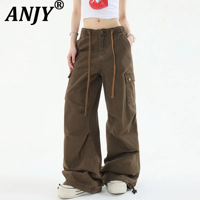 ANJY Autumn Winter Women American Vintage High Street Cargo Jeans Ins Trendy Casual Pockets Straight Wide-Leg Denim Pants A11693
ANJY Autumn Winter Women American Vintage High Street Cargo Jeans Ins Trendy Casual Pockets Straight Wide-Leg Denim Pants A11693