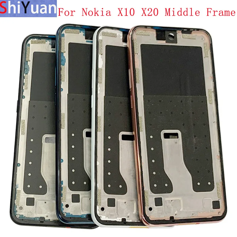 Housing Middle Frame LCD Bezel Plate Panel Chassis For Nokia X10 X20 Phone Metal Middle Frame Repair Parts
Housing Middle Frame LCD Bezel Plate Panel Chassis For Nokia X10 X20 Phone Metal Middle Frame Repair Parts