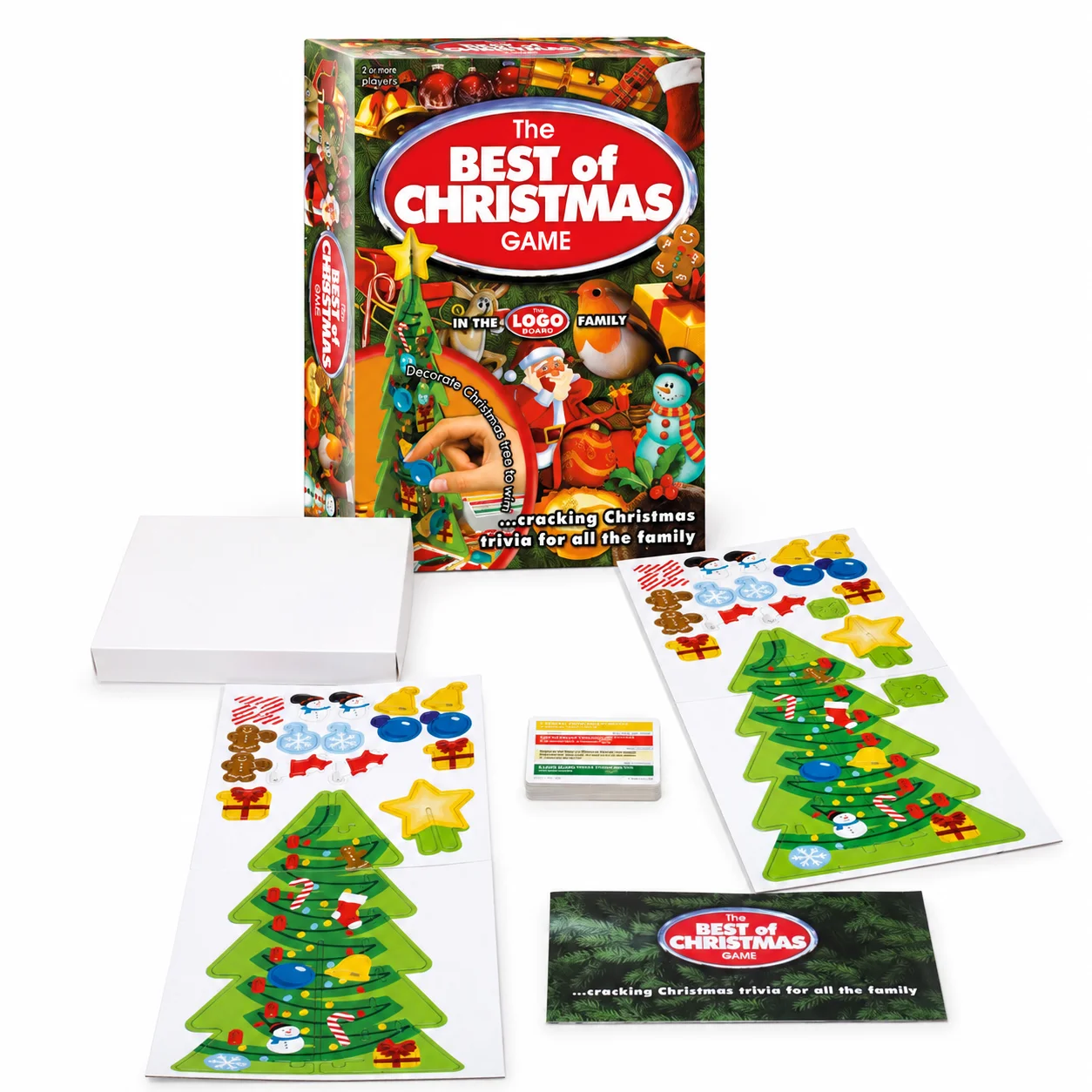 Christmas Trivia Board Game, Festive Family Party Game with Tree Cards and Tokens for Holiday Game Night, English Version
Christmas Trivia Board Game, Festive Family Party Game with Tree Cards and Tokens for Holiday Game Night, English Version