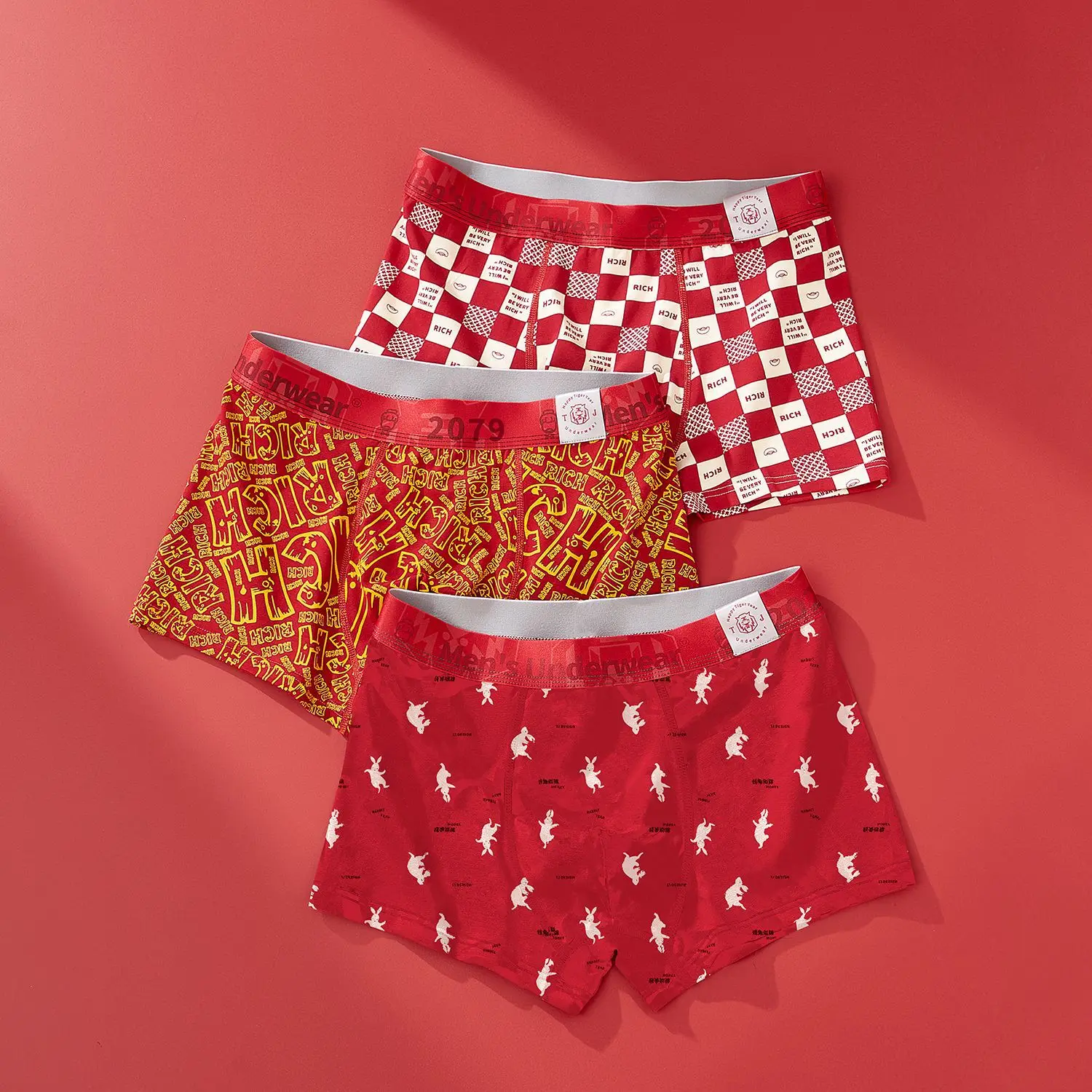 Red Men's Boxers U Pouch Underwear Cotton Wedding Birthday Trendy Printed Panties Male Swimming Trunks Breathable Panties Briefs
Red Men's Boxers U Pouch Underwear Cotton Wedding Birthday Trendy Printed Panties Male Swimming Trunks Breathable Panties Briefs