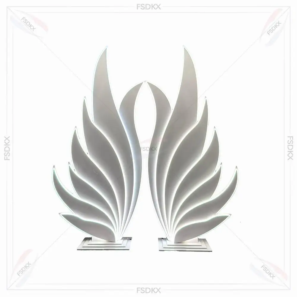 FSDKX Events Party Decoration Sets Supplies Wall Stage Bacckdrop Stand Wings Led Lighted White Wedding Pvc Backdrop
FSDKX Events Party Decoration Sets Supplies Wall Stage Bacckdrop Stand Wings Led Lighted White Wedding Pvc Backdrop