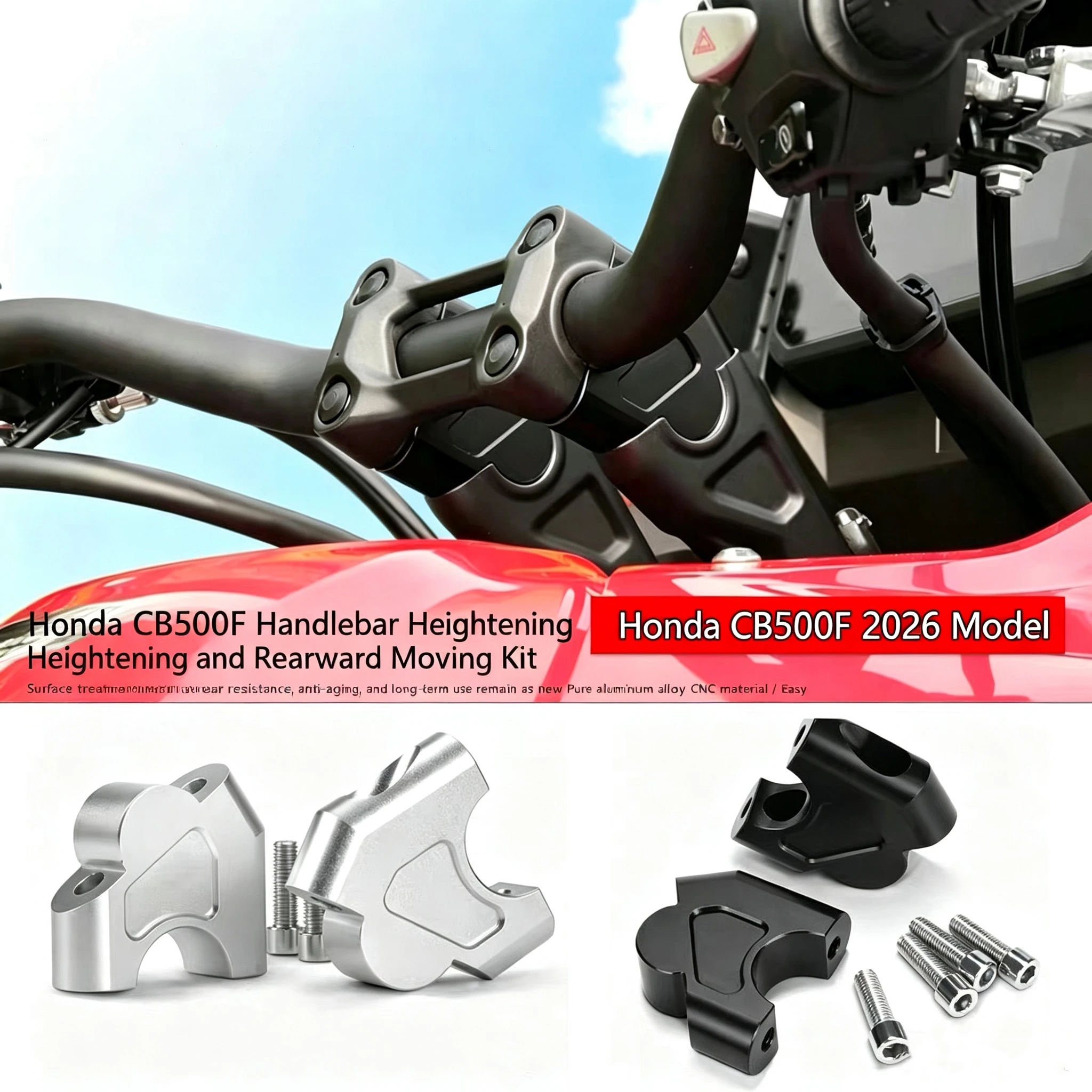 Motorcycle Accessories For Honda CB500F CB 500F CB 500 F cb500f 2026 New Handlebar Riser Drag Handle Bar Clamp Extend Adapter
Motorcycle Accessories For Honda CB500F CB 500F CB 500 F cb500f 2026 New Handlebar Riser Drag Handle Bar Clamp Extend Adapter