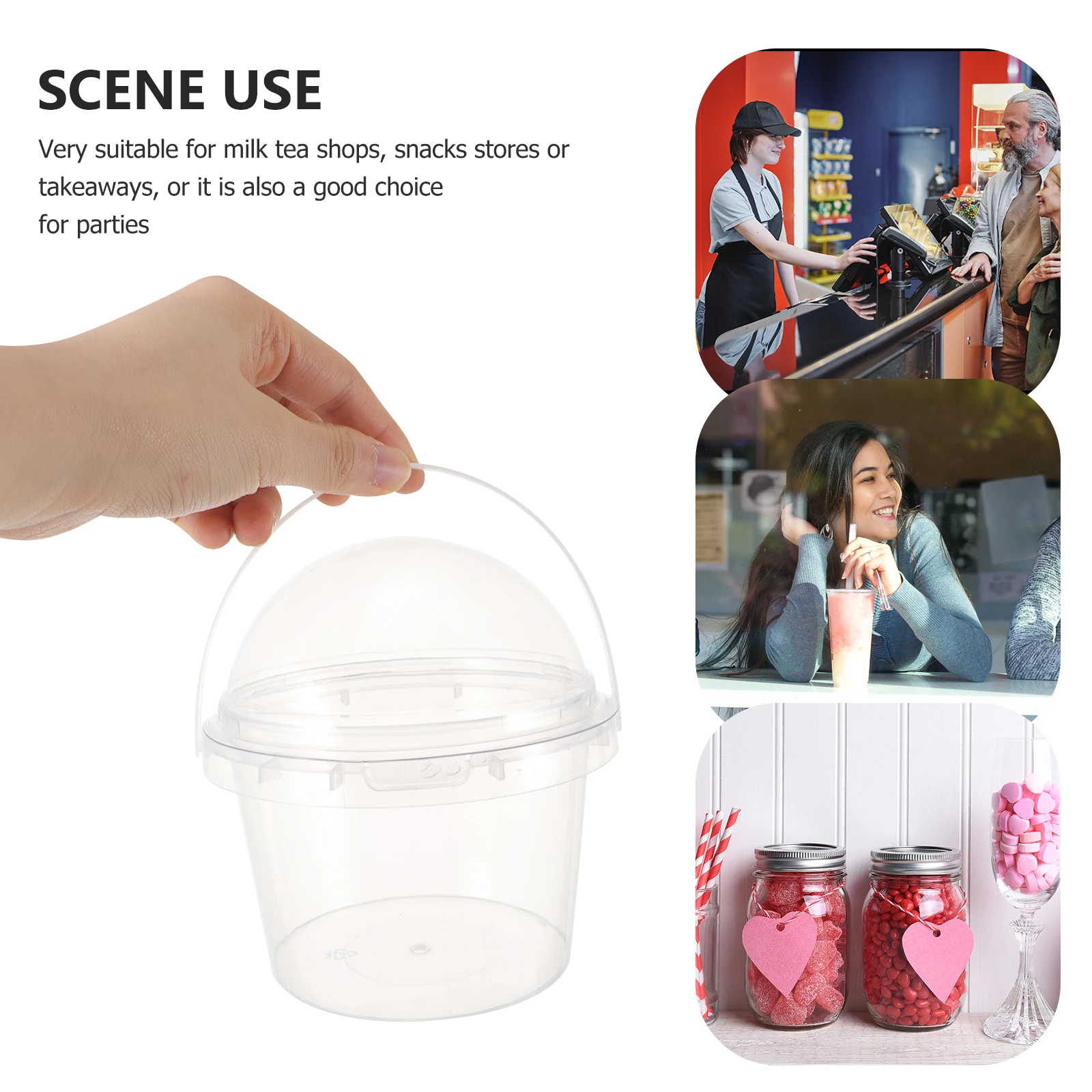 5pcs Plastic Takeout Buckets 500ml Clear Food Grade Popcorn Containers with Lids for Parties Snacks Storage Ice Cream Milk Tea 
5pcs Plastic Takeout Buckets 500ml Clear Food Grade Popcorn Containers with Lids for Parties Snacks Storage Ice Cream Milk Tea