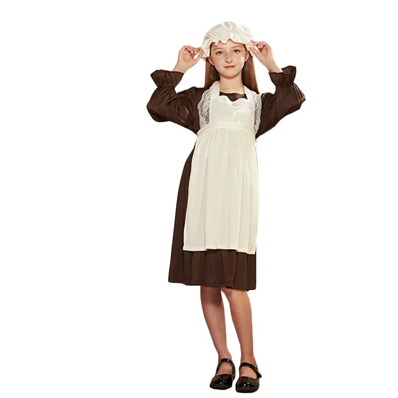 Girls Victorian Maid Cosplay Costume Elegant Lolita Dress with Apron Headpiece for Stage Performance Halloween Carnival Party
Girls Victorian Maid Cosplay Costume Elegant Lolita Dress with Apron Headpiece for Stage Performance Halloween Carnival Party