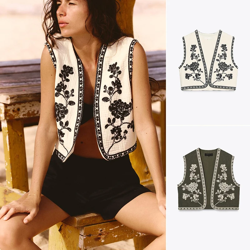 Новое поступление весны и лета, женский простой универсальный цветной жилет с вышивкой и открытой передней частью, топ, оригинальный дизайн или...
Новое поступление весны и лета, женский простой универсальный цветной жилет с вышивкой и открытой передней частью, топ, оригинальный дизайн или...