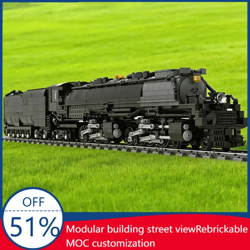3149 Pcs MOC Steam Train Model Display DIY Customize Building Block Technology Assembly Creative Type Toy Children Birthday Gift
3149 Pcs MOC Steam Train Model Display DIY Customize Building Block Technology Assembly Creative Type Toy Children Birthday Gift