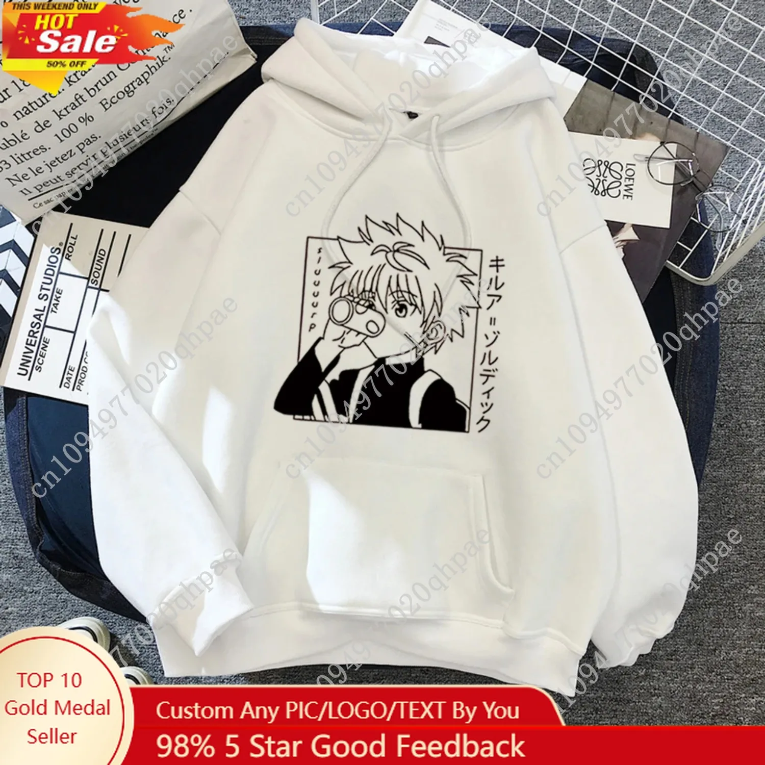Hunter X Hunter Anime Hoodie for Men Women Kurapika Manga Sweatshirts Fleece Autumn Winter Gothic Harajuku Hooded Pullover
Hunter X Hunter Anime Hoodie for Men Women Kurapika Manga Sweatshirts Fleece Autumn Winter Gothic Harajuku Hooded Pullover