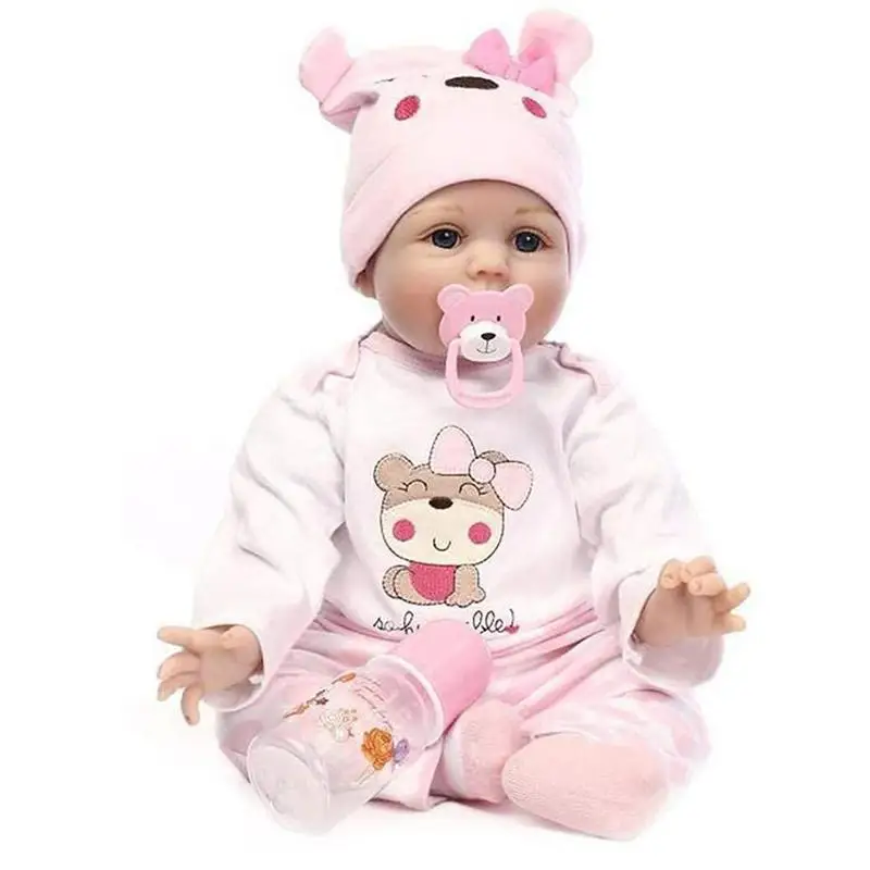 22inch 55cm Baby Realista Doll Girl Babies Silicone Dolls Toys For Children Xmas Gift Bonecas For Kids
22inch 55cm Baby Realista Doll Girl Babies Silicone Dolls Toys For Children Xmas Gift Bonecas For Kids