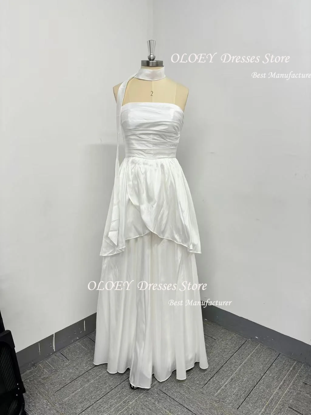 OLOEY Simple A-line Strapless Korea Wedding Dress Photoshoot Floor-Length Long Bridal Gown White Garden Wedding Robe 웨딩드레스
OLOEY Simple A-line Strapless Korea Wedding Dress Photoshoot Floor-Length Long Bridal Gown White Garden Wedding Robe 웨딩드레스