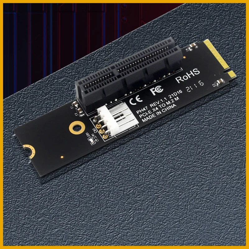 NEW NGFF M.2 To PCI-E 4X Riser Card M2 M Key To PCIe X4 Adapter with LED Indicator SATA Power Riser for Bitcoin Miner Mining
NEW NGFF M.2 To PCI-E 4X Riser Card M2 M Key To PCIe X4 Adapter with LED Indicator SATA Power Riser for Bitcoin Miner Mining