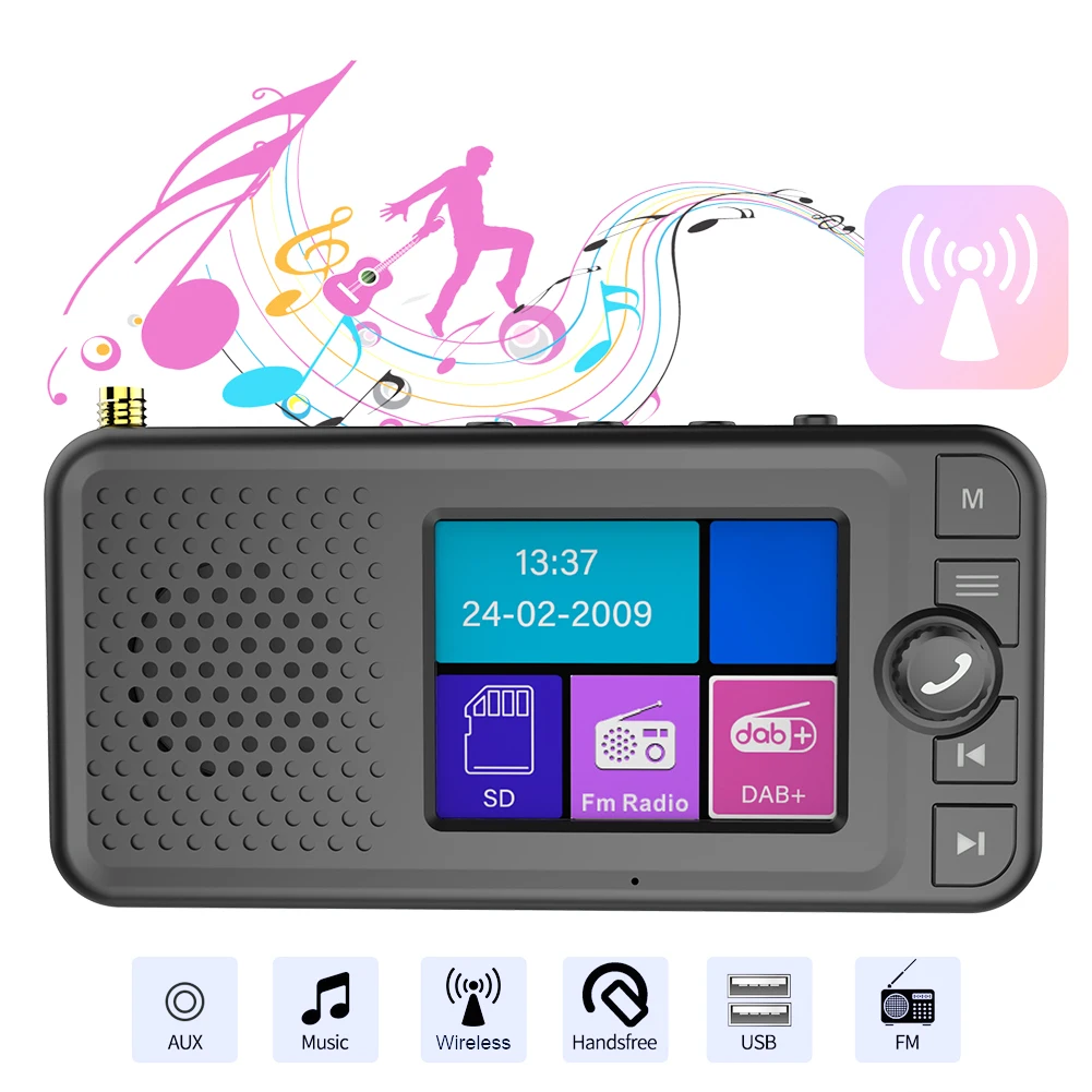 Stereo Digital Signal Antenna Broadcast Adapter BT 5.0 AUX FM Transmitter Digital Car Radio Car Supplies
Stereo Digital Signal Antenna Broadcast Adapter BT 5.0 AUX FM Transmitter Digital Car Radio Car Supplies