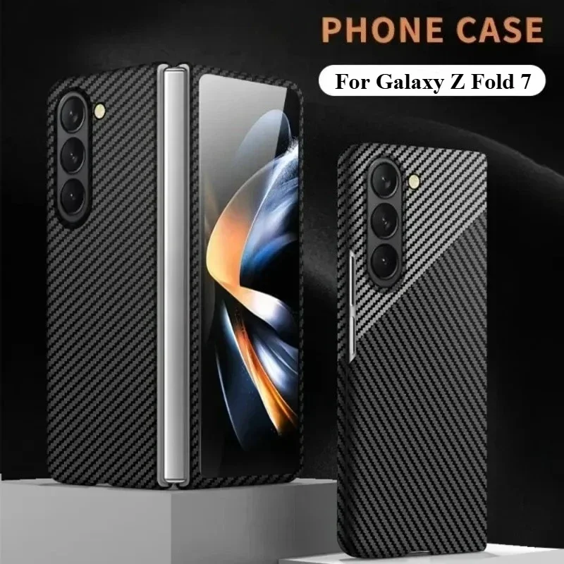 Чехол из углеродного волокна с высокой текстурой и кевларовой текстурой для Samsung Galaxy Z Fold 7 6 5 4 3, ультратонкий полный защитный чехол с защитой от падения 
Чехол из углеродного волокна с высокой текстурой и кевларовой текстурой для Samsung Galaxy Z Fold 7 6 5 4 3, ультратонкий полный защитный чехол с защитой от падения