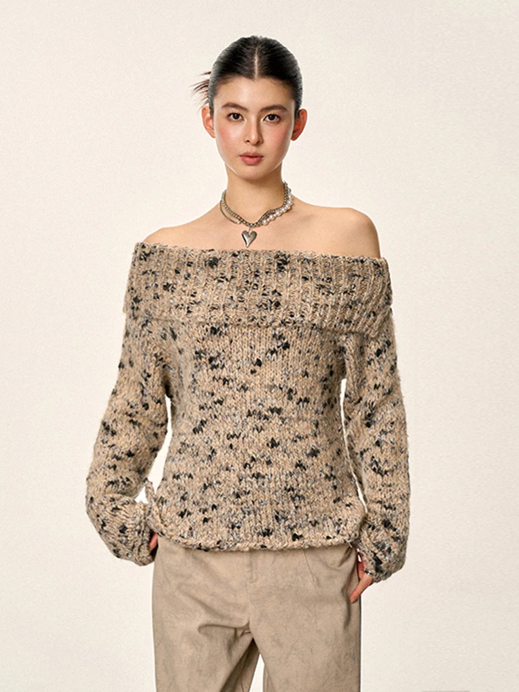 Cherry Melody Korean Style One Shoulder Long Sleeve Women's Sweater Autumn Gentle Loose Slim Knitted Top Comfortable Fashion
Cherry Melody Korean Style One Shoulder Long Sleeve Women's Sweater Autumn Gentle Loose Slim Knitted Top Comfortable Fashion