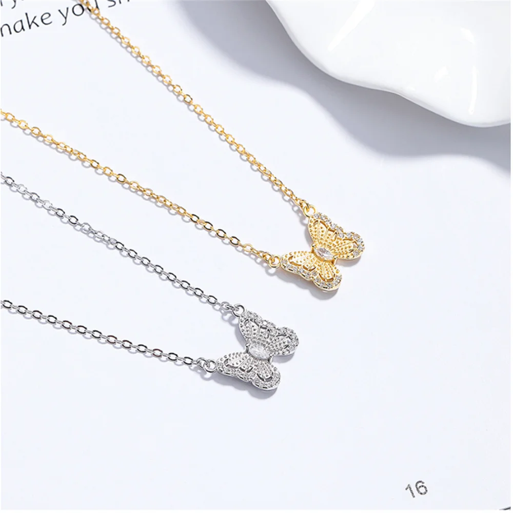 925 Sterling Silver Niche Collarbone Chain, Korean Style, Butterfly Zircon Versatile INS Boho Jewelry
925 Sterling Silver Niche Collarbone Chain, Korean Style, Butterfly Zircon Versatile INS Boho Jewelry