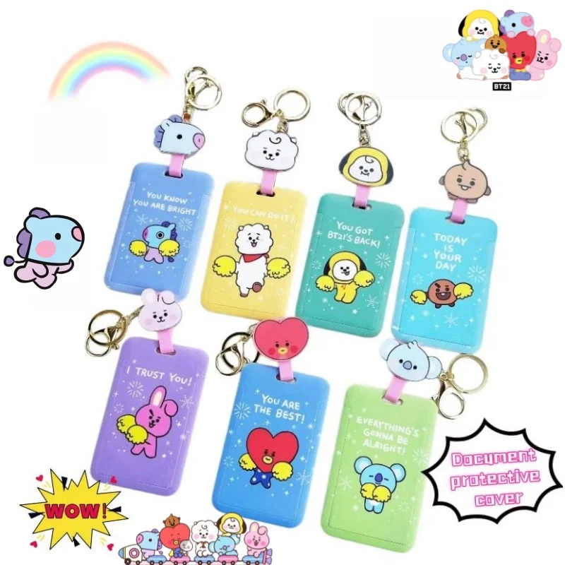 BT21 koya shooky mang card set high color value cartoon cute bus subway certificate work card protective set schoolbag pendant
BT21 koya shooky mang card set high color value cartoon cute bus subway certificate work card protective set schoolbag pendant