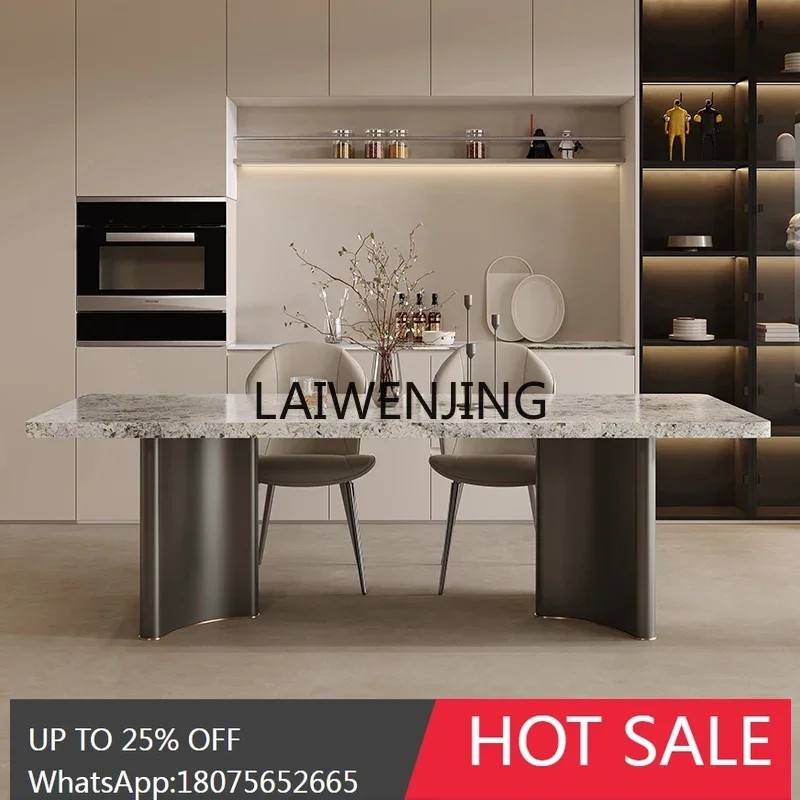 light luxury rock slab dining table and chair combination Italian minimalist rectangular household stainless steel table
light luxury rock slab dining table and chair combination Italian minimalist rectangular household stainless steel table