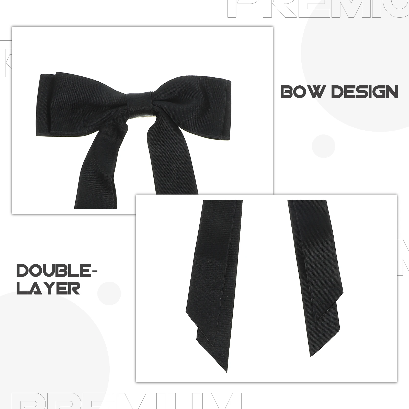 Double Layer Ribbon Hair Clips Large Long Bows Black Duckbill Women Hair Accessories Bowknot Clip Styling Aid Flexible Durable
Double Layer Ribbon Hair Clips Large Long Bows Black Duckbill Women Hair Accessories Bowknot Clip Styling Aid Flexible Durable