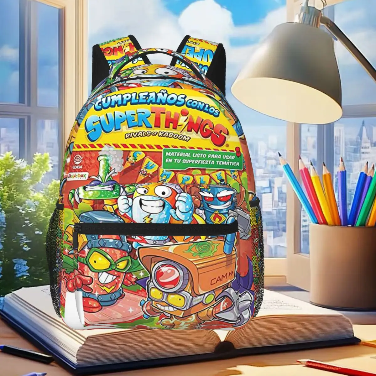 Super Zings Superthings Cartoon Backpack Student Boys Girls BookBag Kids School Bag Computer Shoulder Bags for Men Women
Super Zings Superthings Cartoon Backpack Student Boys Girls BookBag Kids School Bag Computer Shoulder Bags for Men Women