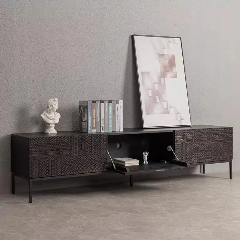 Modern Standing Monitor Stand TV Cabinet Living Room Nordic Carved Floor-standing Black Solid Wood Light Luxury Home Furniture
Modern Standing Monitor Stand TV Cabinet Living Room Nordic Carved Floor-standing Black Solid Wood Light Luxury Home Furniture