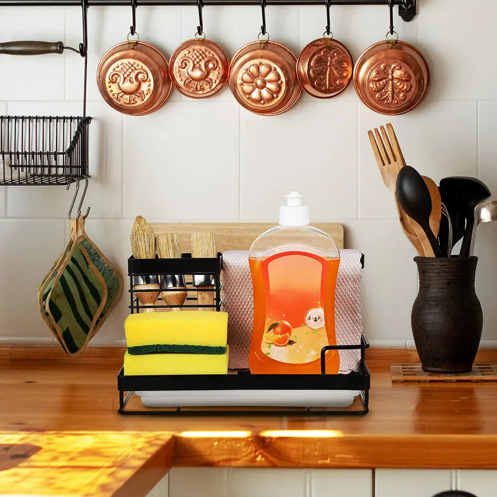 Portable Kitchen Organizer Sponge Holder Countertop Drain Rack Dish Soap Holder Sink Caddy Kitchen Sink Caddy Organizer
Portable Kitchen Organizer Sponge Holder Countertop Drain Rack Dish Soap Holder Sink Caddy Kitchen Sink Caddy Organizer