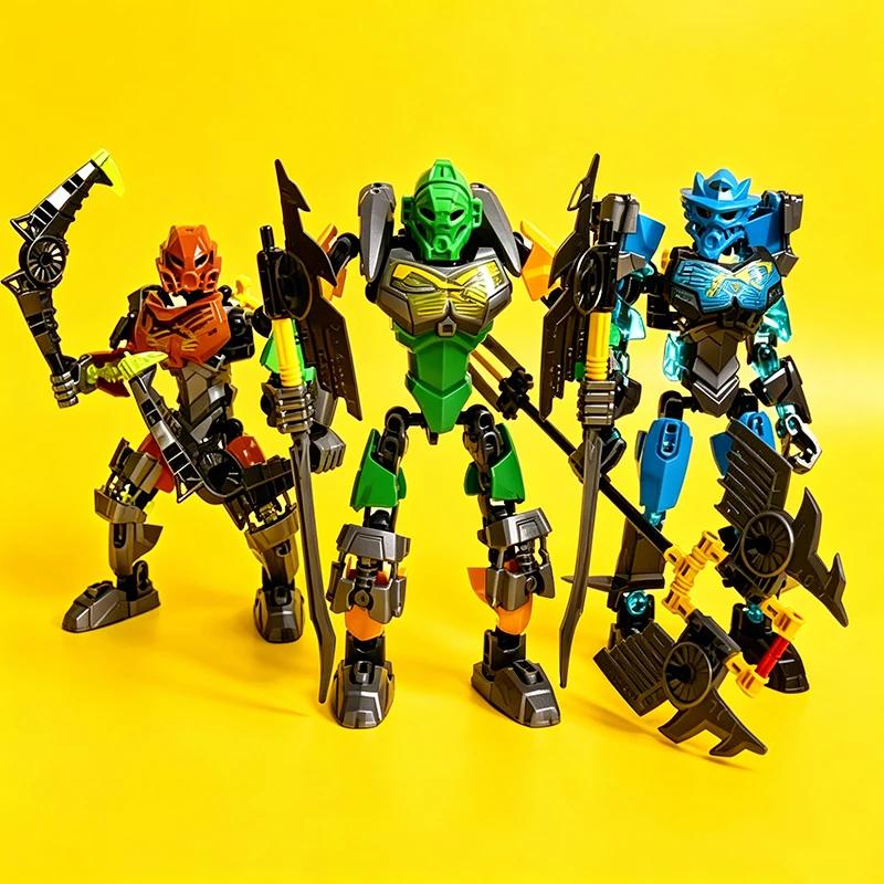 NEW Golden Mask Bionicle Building Block Anime Action Figures Soldier Robot Brick 2in1 Gali Lewa Tahu Protector Toys For Boy Gift
NEW Golden Mask Bionicle Building Block Anime Action Figures Soldier Robot Brick 2in1 Gali Lewa Tahu Protector Toys For Boy Gift