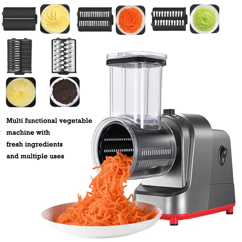 5in1 Electric Multifunctional Vegetable Slicers Shredder Automatic Salad Shooter Machine Grater Carrot Potato Cutter Knife 250W
5in1 Electric Multifunctional Vegetable Slicers Shredder Automatic Salad Shooter Machine Grater Carrot Potato Cutter Knife 250W