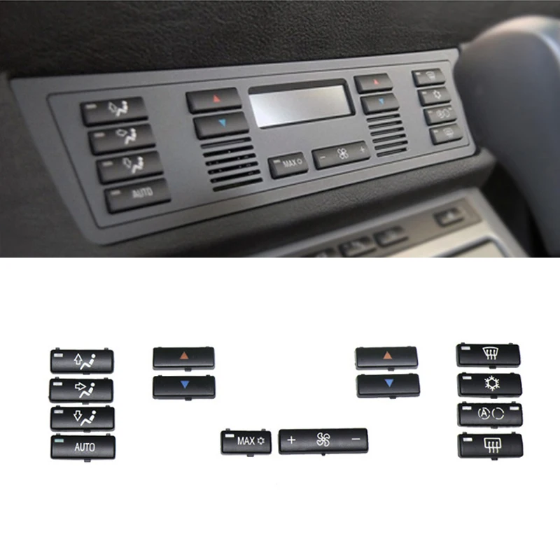 Для BMW E39 E53 центральная консоль климат A/C панель управления Переключатели кнопки крышки Сменные крышки клавиши для BMW 5 серии X5
Для BMW E39 E53 центральная консоль климат A/C панель управления Переключатели кнопки крышки Сменные крышки клавиши для BMW 5 серии X5