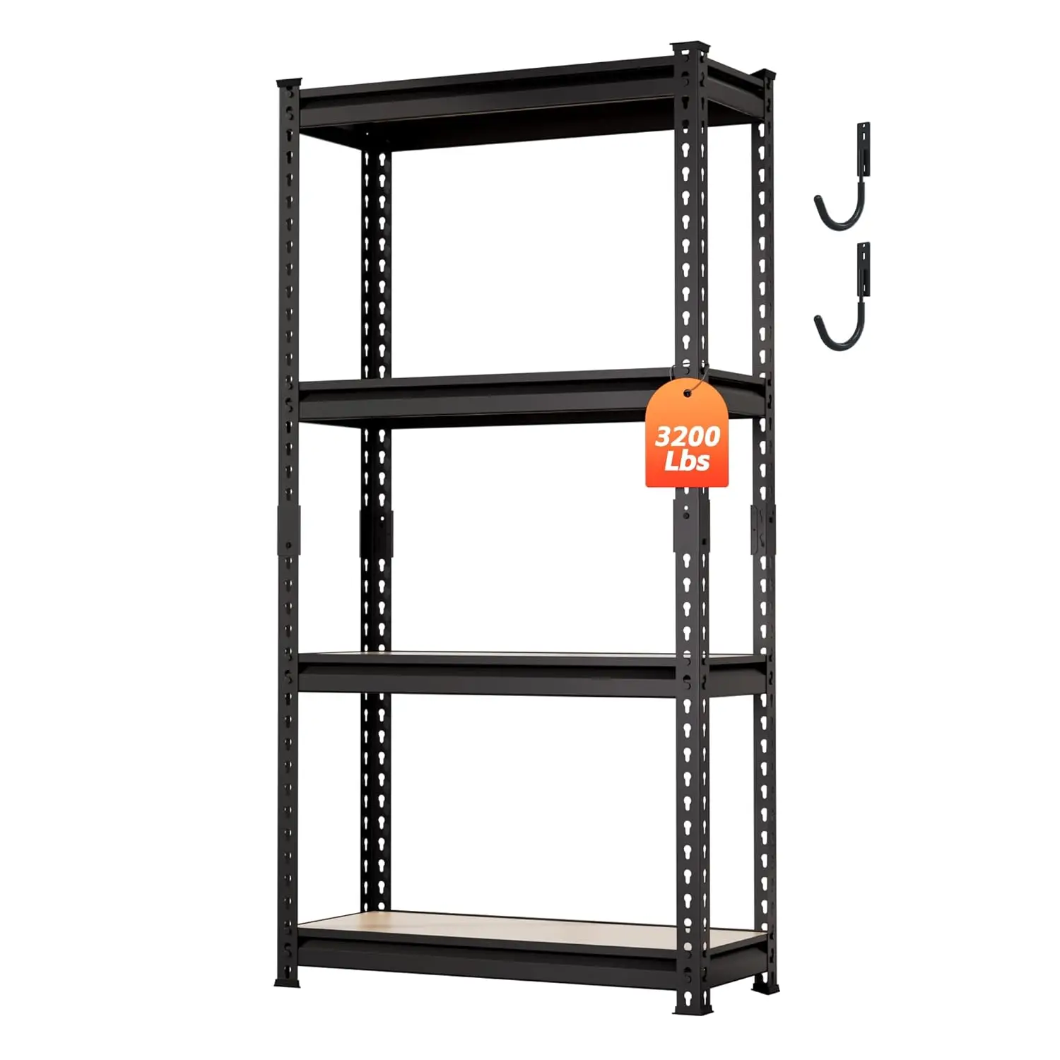DYNALOAD 3200 Lbs Heavy Duty Garage Shelving, 4-Tier Adjustable Metal Storage Shelves, Boltless Steel Utility Rack, Customized
DYNALOAD 3200 Lbs Heavy Duty Garage Shelving, 4-Tier Adjustable Metal Storage Shelves, Boltless Steel Utility Rack, Customized