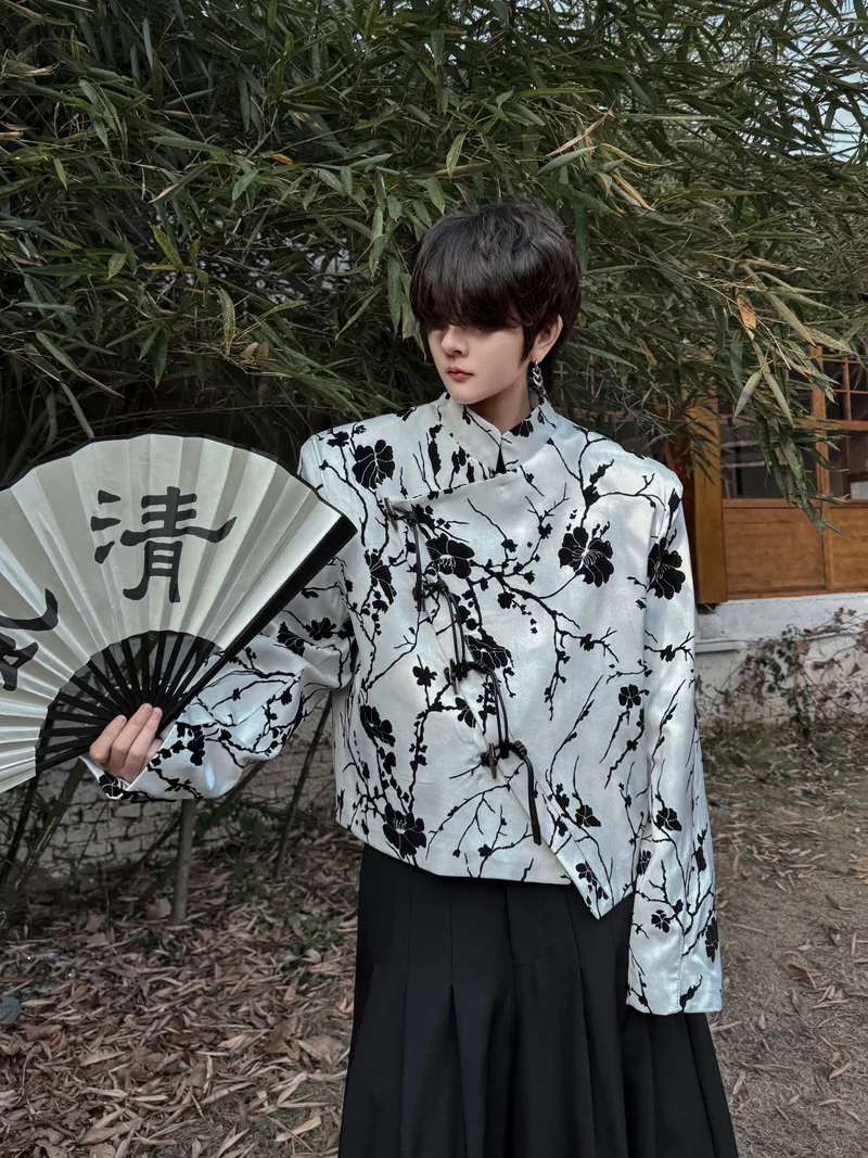 Новая мужская куртка-жакет в китайском стиле с воротником-стойкой на пуговицах и боковой застежкой, модная городская повседневная верхняя одежда
Новая мужская куртка-жакет в китайском стиле с воротником-стойкой на пуговицах и боковой застежкой, модная городская повседневная верхняя одежда