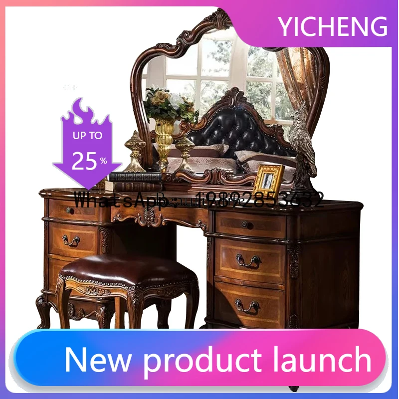 Комод QQ из массива дерева в американском стиле, ретро-туалетный столик для спальни, роскошный, для виллы
Комод QQ из массива дерева в американском стиле, ретро-туалетный столик для спальни, роскошный, для виллы