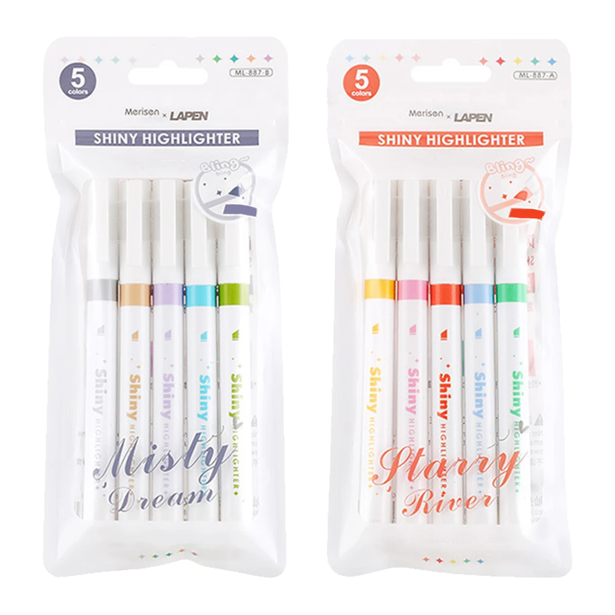 Sparkling Galaxy Flash Highlighter Pen Account Pen Student Marker Stroke Key Marker Pen 10 Colors Optional
Sparkling Galaxy Flash Highlighter Pen Account Pen Student Marker Stroke Key Marker Pen 10 Colors Optional