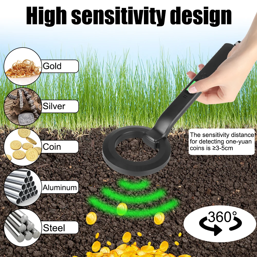 Metal Detector 360 ° Scanning Waterproof Portable With Audio And Vibration Alarms High Sensitivity Multi-purpose Metal Detector
Metal Detector 360 ° Scanning Waterproof Portable With Audio And Vibration Alarms High Sensitivity Multi-purpose Metal Detector
