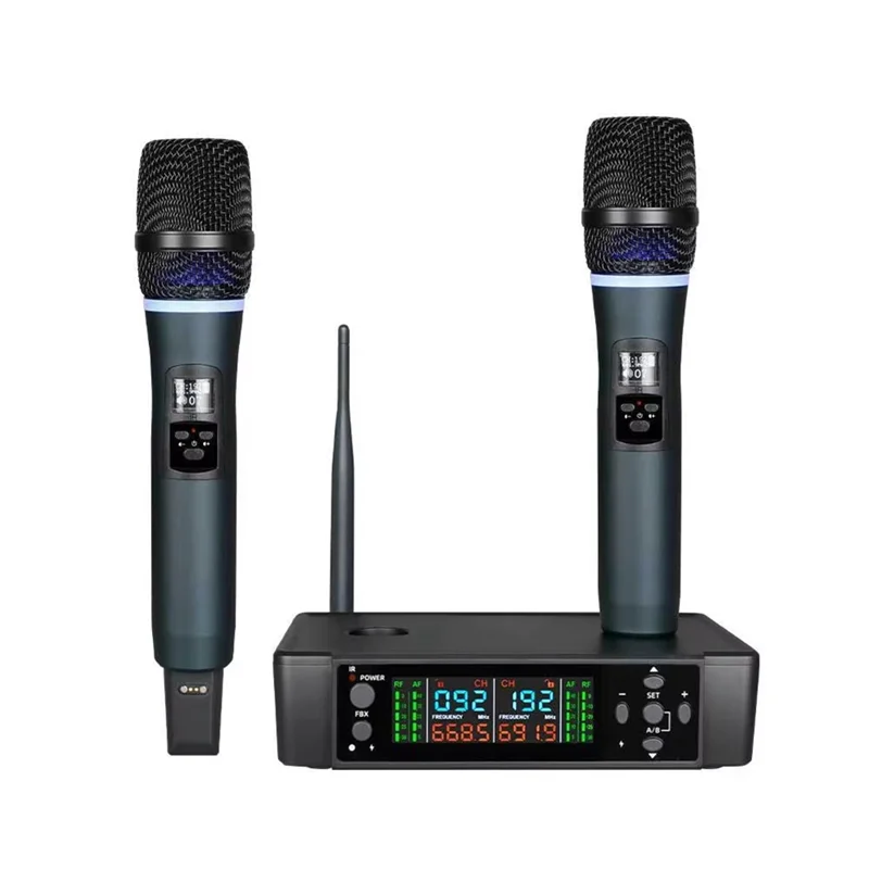 AA60-Wireless Charging Microphone Set Professional For Stage Singing Dynamic Live Broadcast 1 Drag 2 Pack Home Handheld Mic
AA60-Wireless Charging Microphone Set Professional For Stage Singing Dynamic Live Broadcast 1 Drag 2 Pack Home Handheld Mic